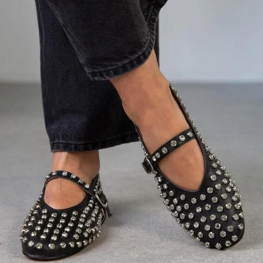 Diamanté Ballet Flats