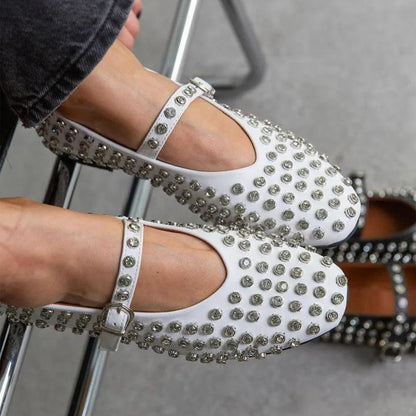 Diamanté Ballet Flats