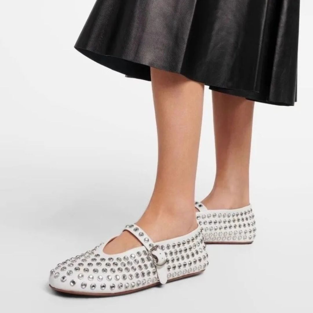 Diamanté Ballet Flats